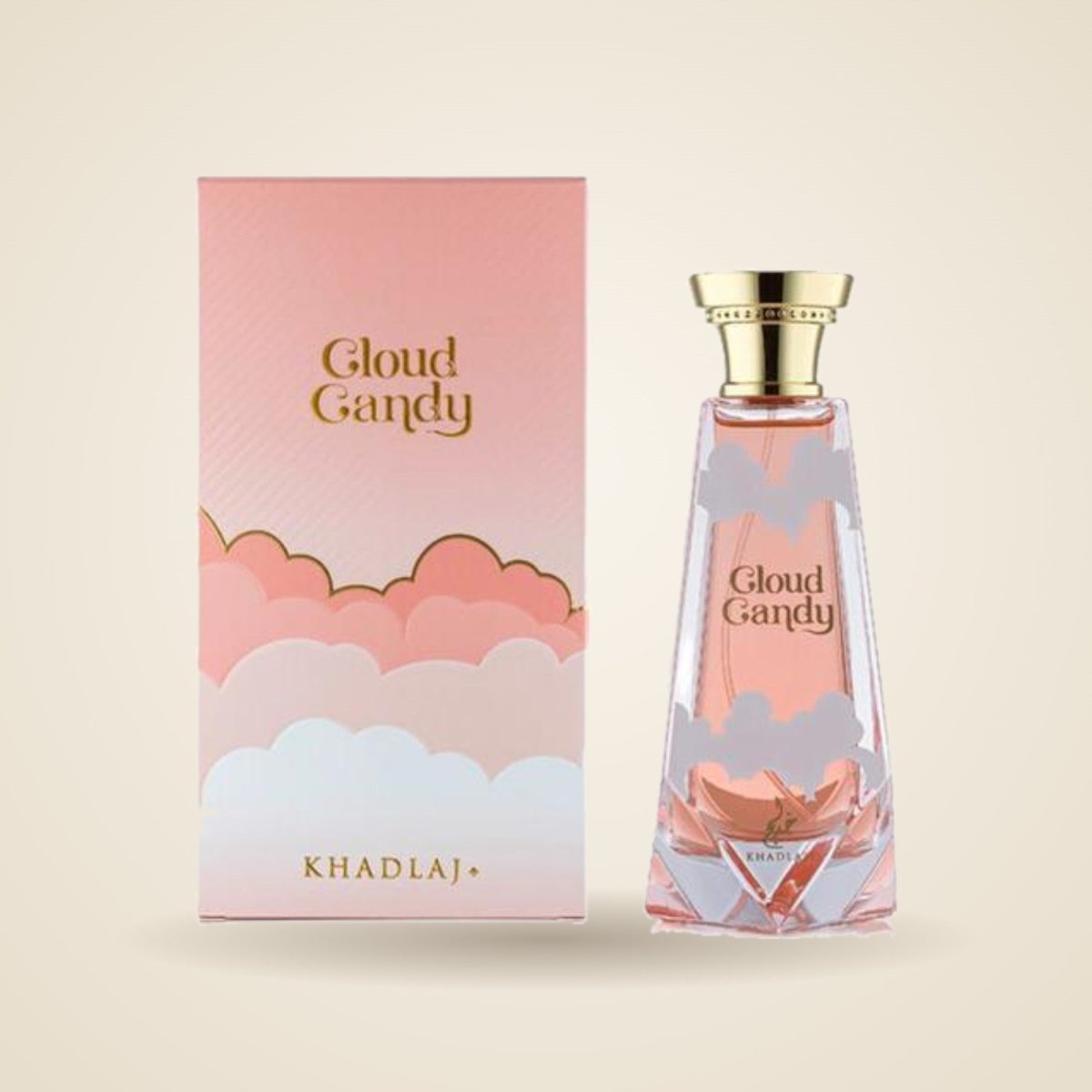 Khadlij Cloud Candy In Pink Cloud Design Bottle Eau de Parfum by Khadlaj — Authentic Arabic Fragrance | Qamare