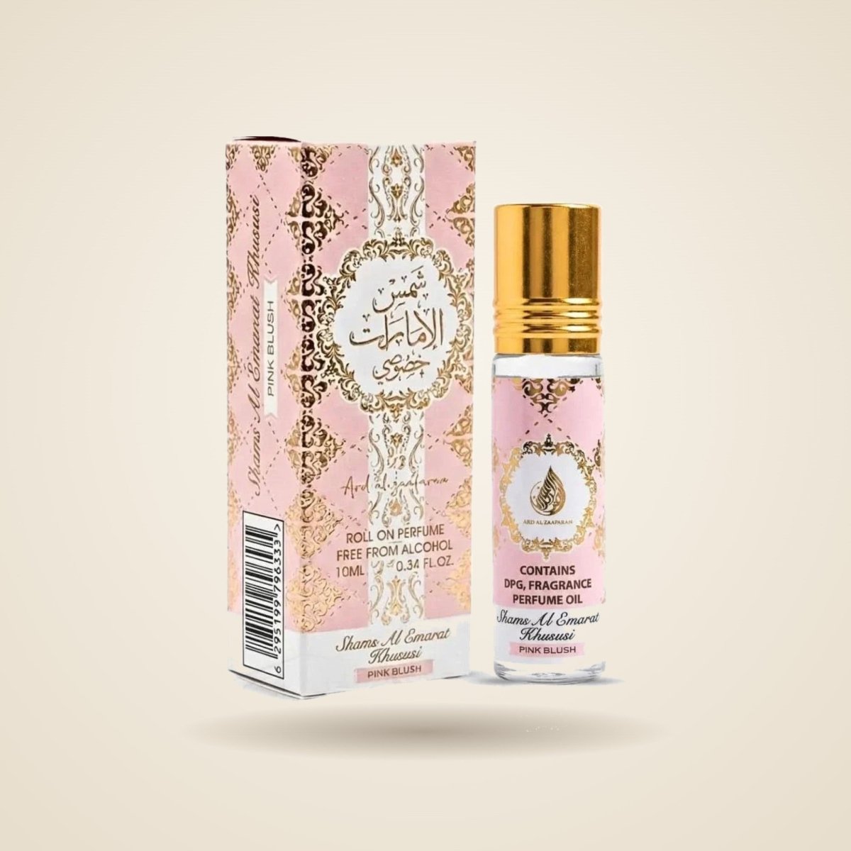 Ard Al Zaafaran Shams Pink Blush Perfume Oil Roll-On by Ard Al Zaafaran — Authentic Arabic Fragrance | Qamare
