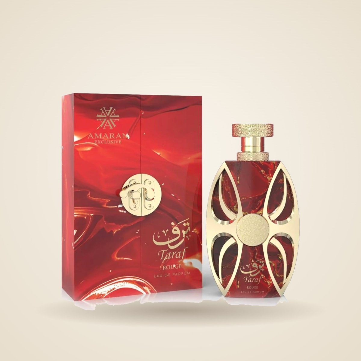 Taraf Rouge Amaran Exclusive Eau de Parfum 100ml by Amaran — Authentic Arabic Fragrance | Qamare
