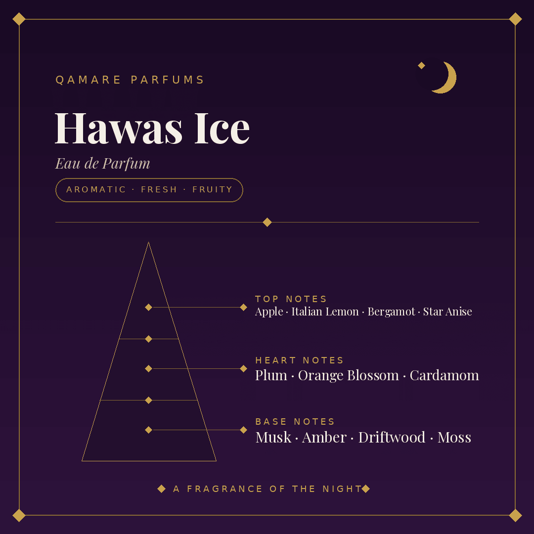 Rasasi Hawas Ice Eau de Parfum 100ml by Rasasi — Authentic Arabic Fragrance | Qamare